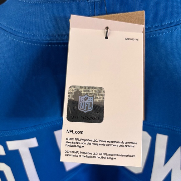 New mens 2XL authentic Nike Detroit Lions Amon Ra St Brown football jersey - Picture 7 of 8